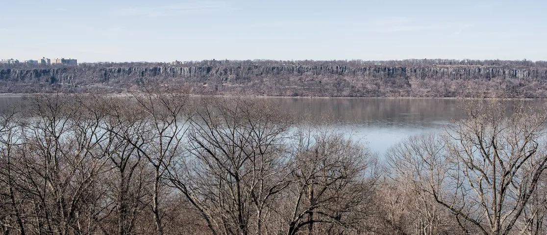 The Hudson River and Palisades seen from Fort Tryon Park in Upper Manhattan