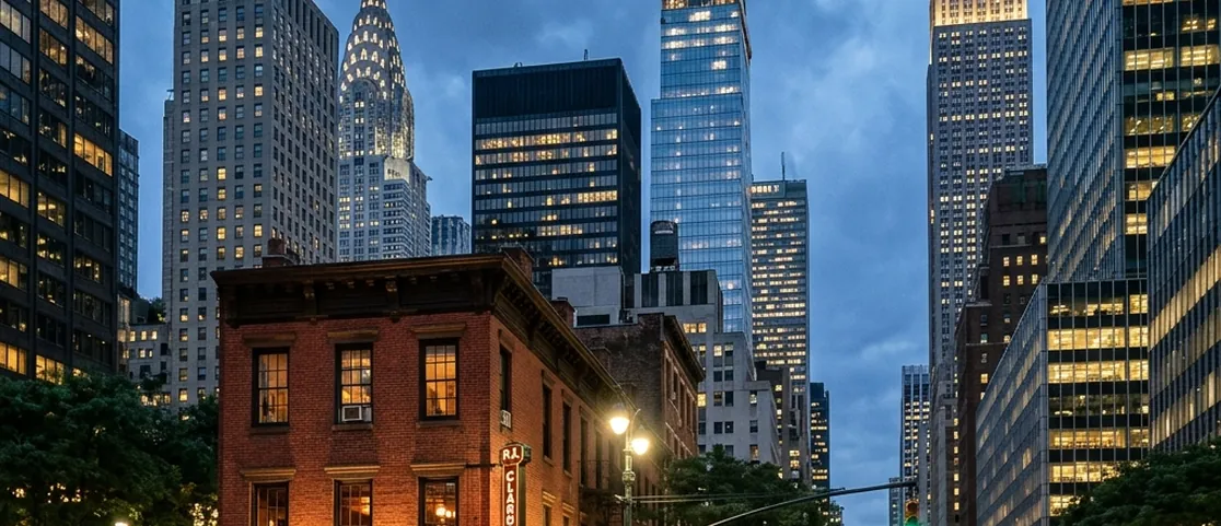 Historic 1884 red-brick P.J. Clarke saloon building on Third Avenue in Midtown East