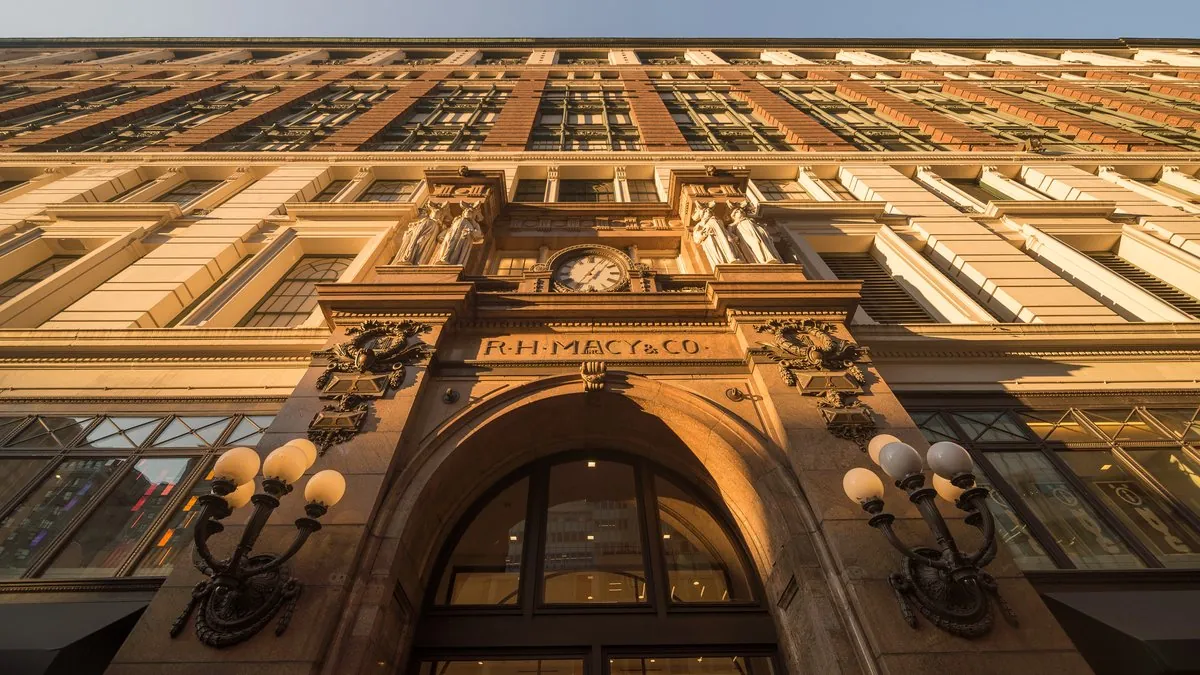 Historic Macy’s Herald Square flagship store exterior on 34th Street